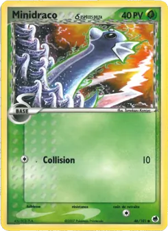 Carte Minidraco δ 46/101 – EX Île des Dragons