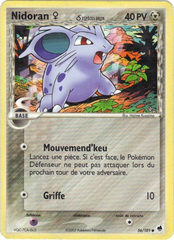 Carte Nidoran ♀ δ 56/101 – EX Île des Dragons