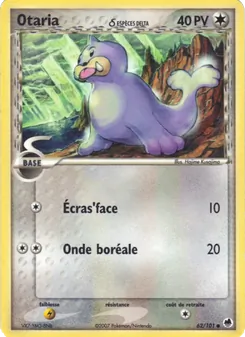 Carte Otaria δ 62/101 – EX Île des Dragons