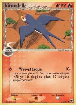 Carte Nirondelle δ 66/101 – EX Île des Dragons