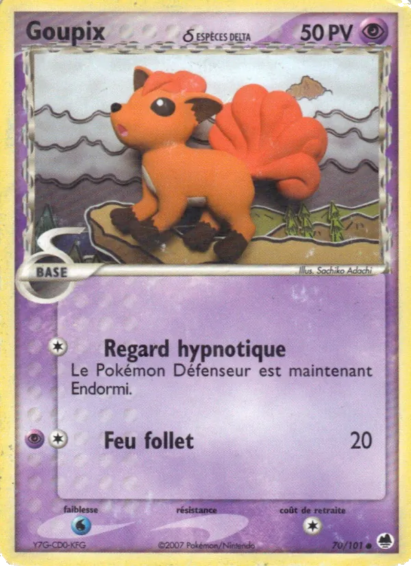 Carte Goupix δ 70/101 – EX Île des Dragons