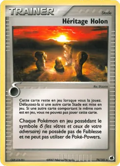 Carte Héritage Holon 74/101 – EX Île des Dragons