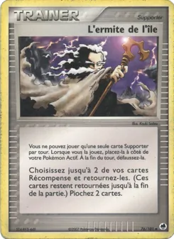 Carte L'ermite de l'île 76/101 – EX Île des Dragons