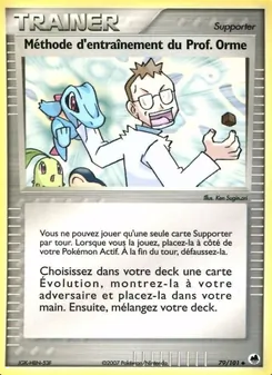 Carte Méthode d'entraînement du Prof. Orme 79/101 – EX Île des Dragons