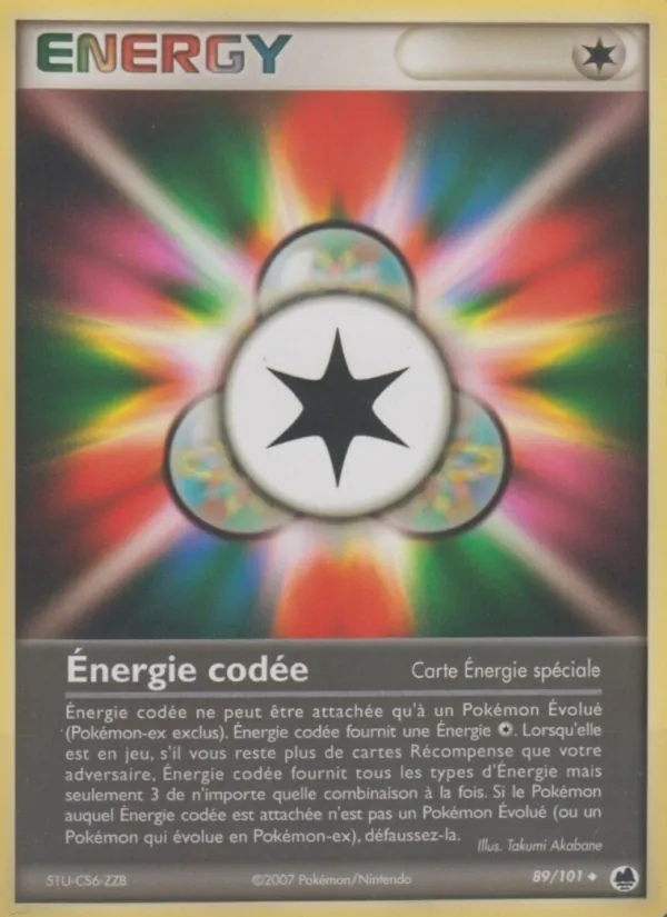 Carte Énergie codée 89/101 – EX Île des Dragons