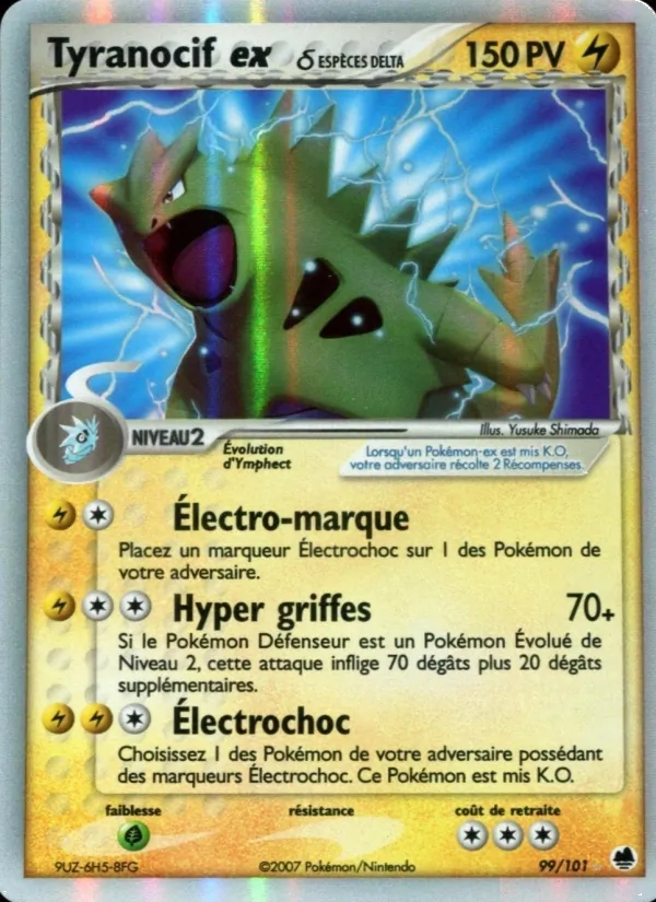 Carte Tyranocif ex δ 99/101 – EX Île des Dragons