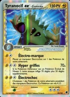 Carte Tyranocif ex δ 99/101 – EX Île des Dragons