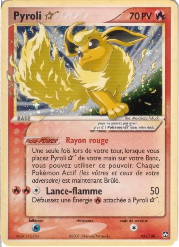 Carte Pyroli ☆ 100/108 – EX Gardiens du Pouvoir