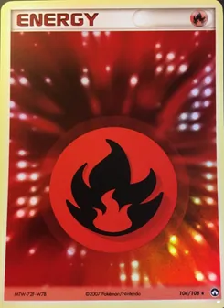 Carte Énergie Feu 104/108 – EX Gardiens du Pouvoir