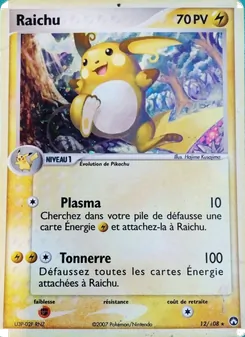 Carte Raichu 12/108 – EX Gardiens du Pouvoir