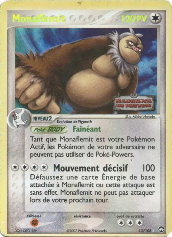 Carte Monaflèmit 13/108 – EX Gardiens du Pouvoir
