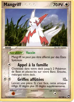 Carte Mangriff 25/108 – EX Gardiens du Pouvoir
