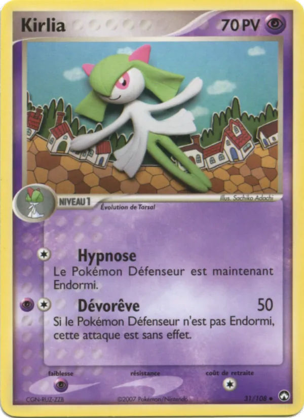 Carte Kirlia 31/108 – EX Gardiens du Pouvoir