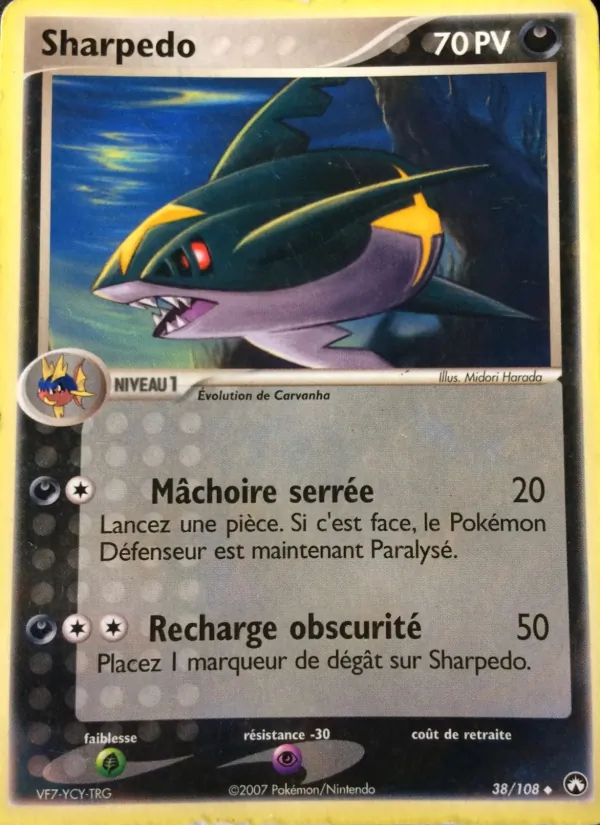 Carte Sharpedo 38/108 – EX Gardiens du Pouvoir