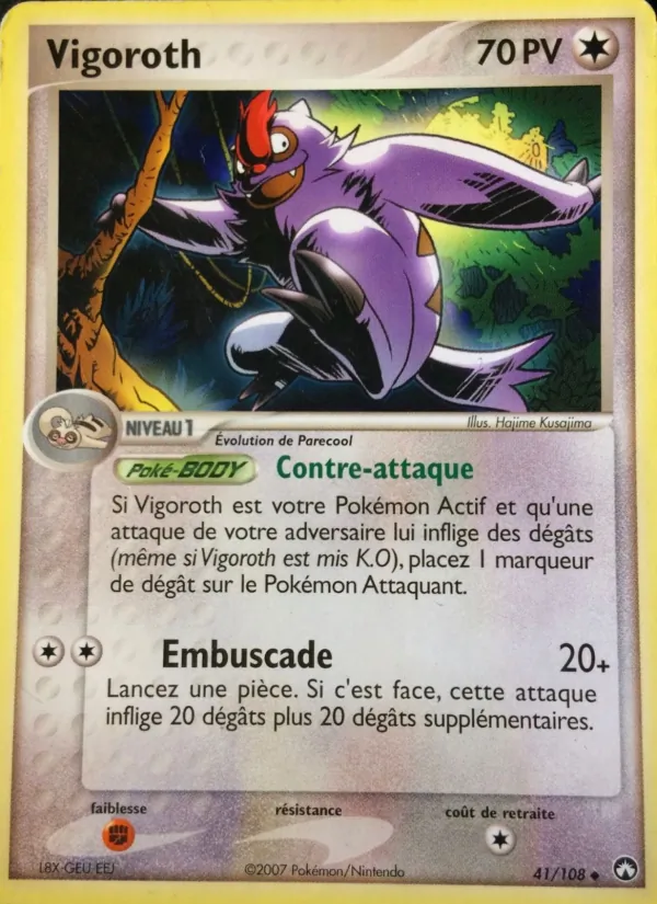 Carte Vigoroth 41/108 – EX Gardiens du Pouvoir