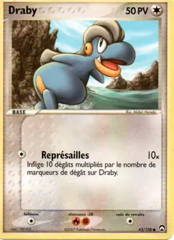 Carte Draby 43/108 – EX Gardiens du Pouvoir