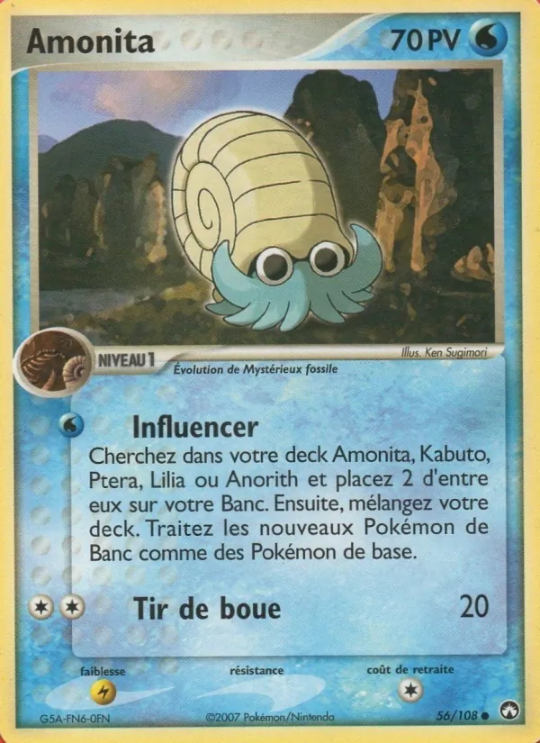 Carte Amonita 56/108 – EX Gardiens du Pouvoir
