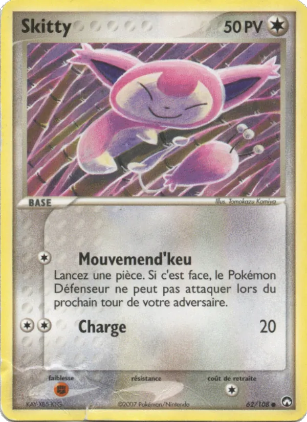 Carte Skitty 62/108 – EX Gardiens du Pouvoir