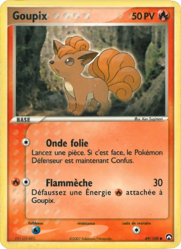 Carte Goupix 69/108 – EX Gardiens du Pouvoir