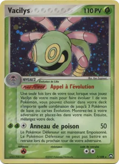 Carte Vacilys 7/108 – EX Gardiens du Pouvoir