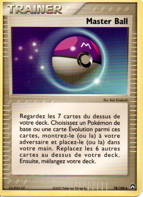 Carte Master Ball 78/108 – EX Gardiens du Pouvoir