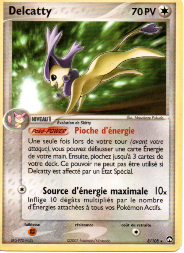 Carte Delcatty 8/108 – EX Gardiens du Pouvoir