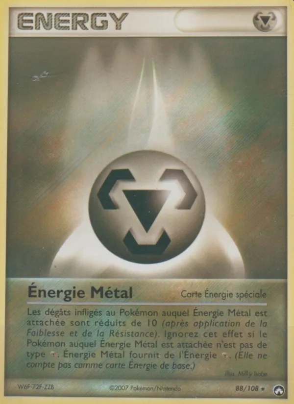 Carte Énergie Métal 88/108 – EX Gardiens du Pouvoir