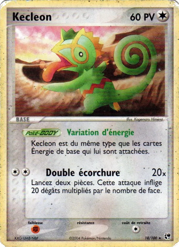 Carte Kecleon 18/100 – EX Tempête de sable