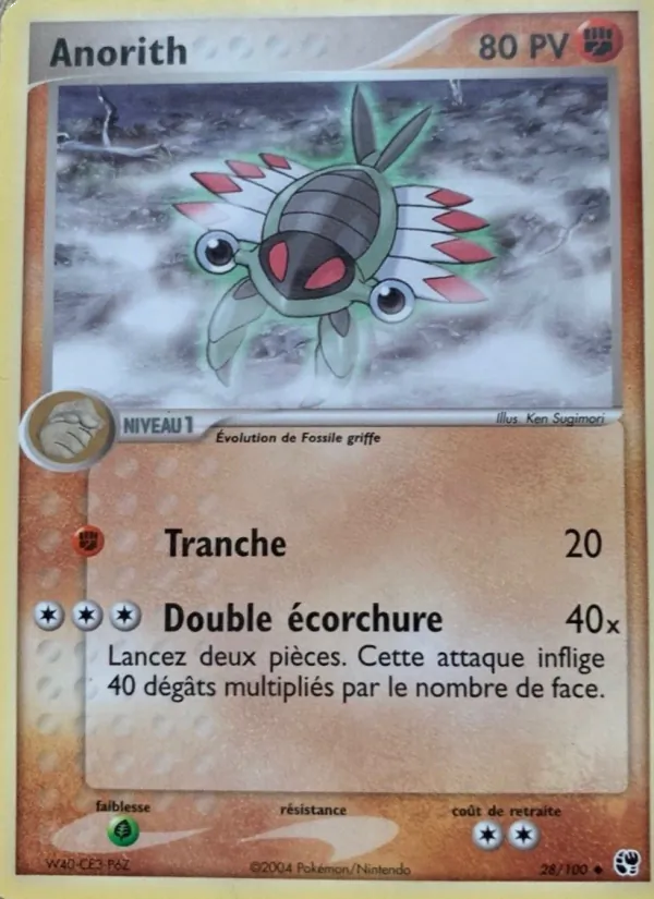 Carte Anorith 28/100 – EX Tempête de sable