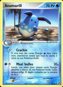 Carte Azumarill 30/100 – EX Tempête de sable