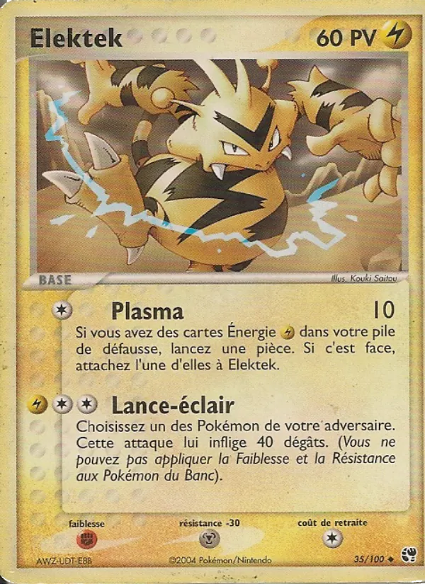 Carte Elektek 35/100 – EX Tempête de sable