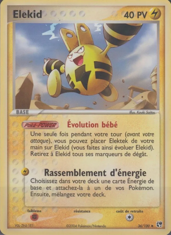 Carte Élekid 36/100 – EX Tempête de sable