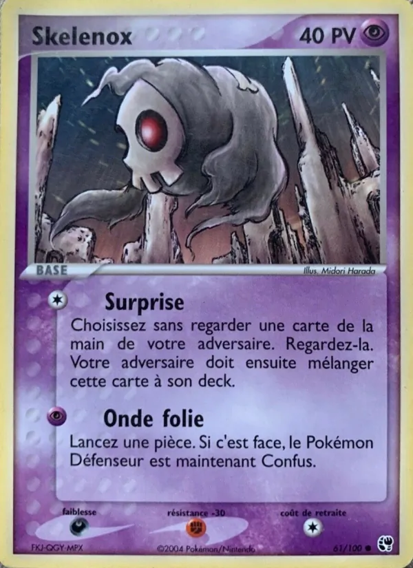 Carte Skelénox 61/100 – EX Tempête de sable