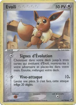 Carte Evoli 63/100 – EX Tempête de sable