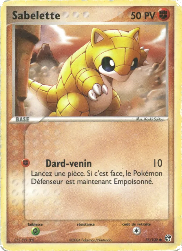 Carte Sabelette 75/100 – EX Tempête de sable