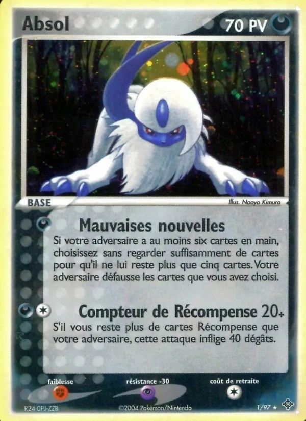 Carte Absol 1/97 – EX Dragon