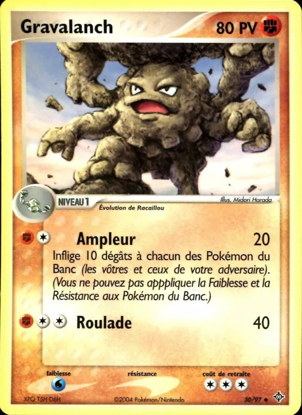 Carte Gravalanch 30/97 – EX Dragon