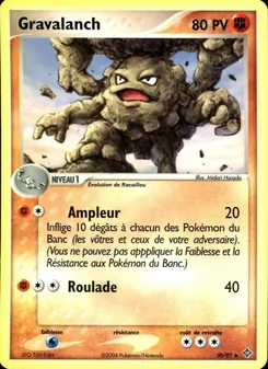Carte Gravalanch 30/97 – EX Dragon