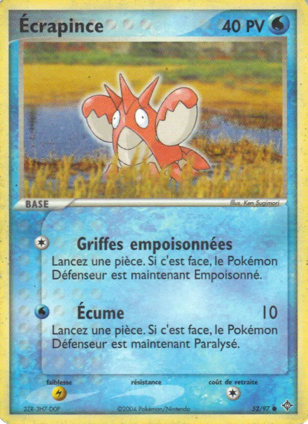Carte Écrapince 52/97 – EX Dragon