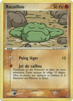 Carte Racaillou 55/97 – EX Dragon
