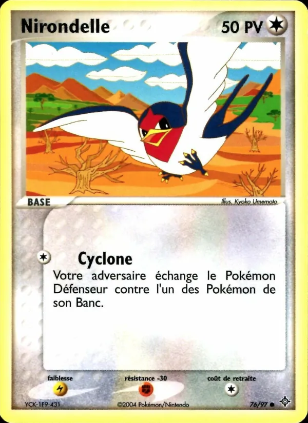 Carte Nirondelle 76/97 – EX Dragon
