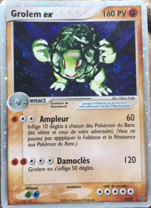Carte Grolem ex 91/97 – EX Dragon