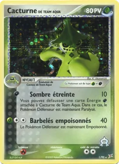 Carte Cacturne de Team Aqua 1/95 – EX Team Magma vs Team Aqua