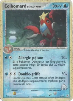 Carte Colhomard de Team Aqua 14/95 – EX Team Magma vs Team Aqua