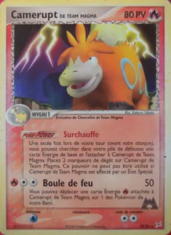 Carte Camerupt de Team Magma 19/95 – EX Team Magma VS Team Aqua
