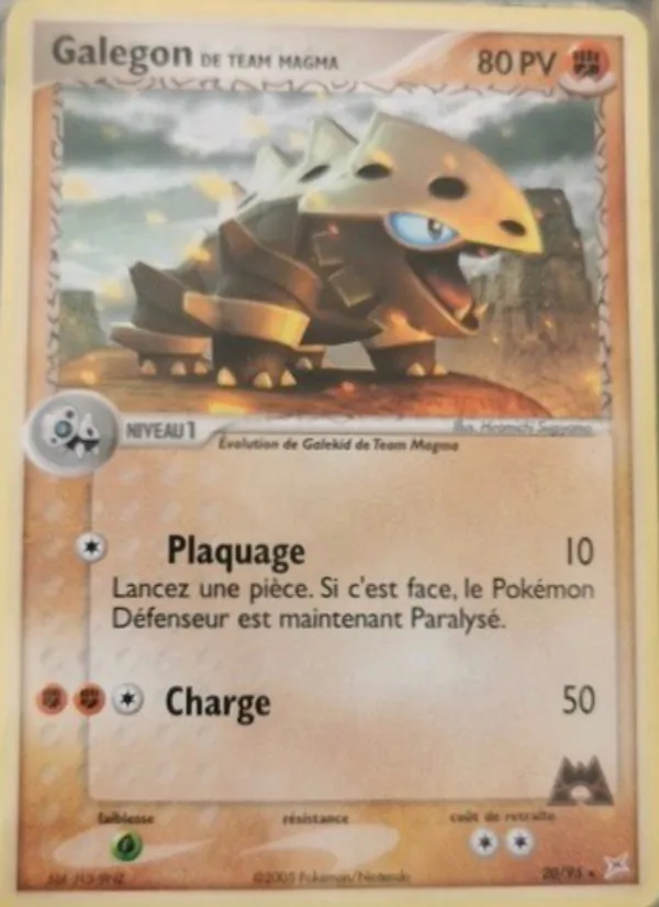 Carte Galegon de Team Magma 20/95 – EX Team Magma VS Team Aqua