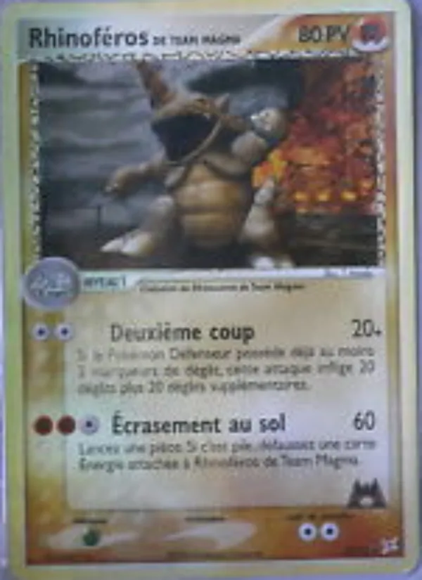 Carte Rhinoféros de Team Magma 22/95 – EX Team Magma VS Team Aqua