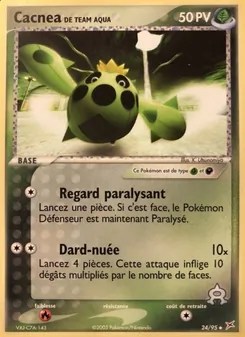 Carte Cacnea de Team Aqua 24/95 – EX Team Magma VS Team Aqua