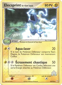 Carte Elecsprint de Team Aqua 29/95 – EX Team Magma vs Team Aqua