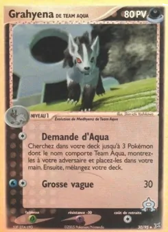 Carte Grahyena de Team Aqua 30/95 – EX Team Magma VS Team Aqua